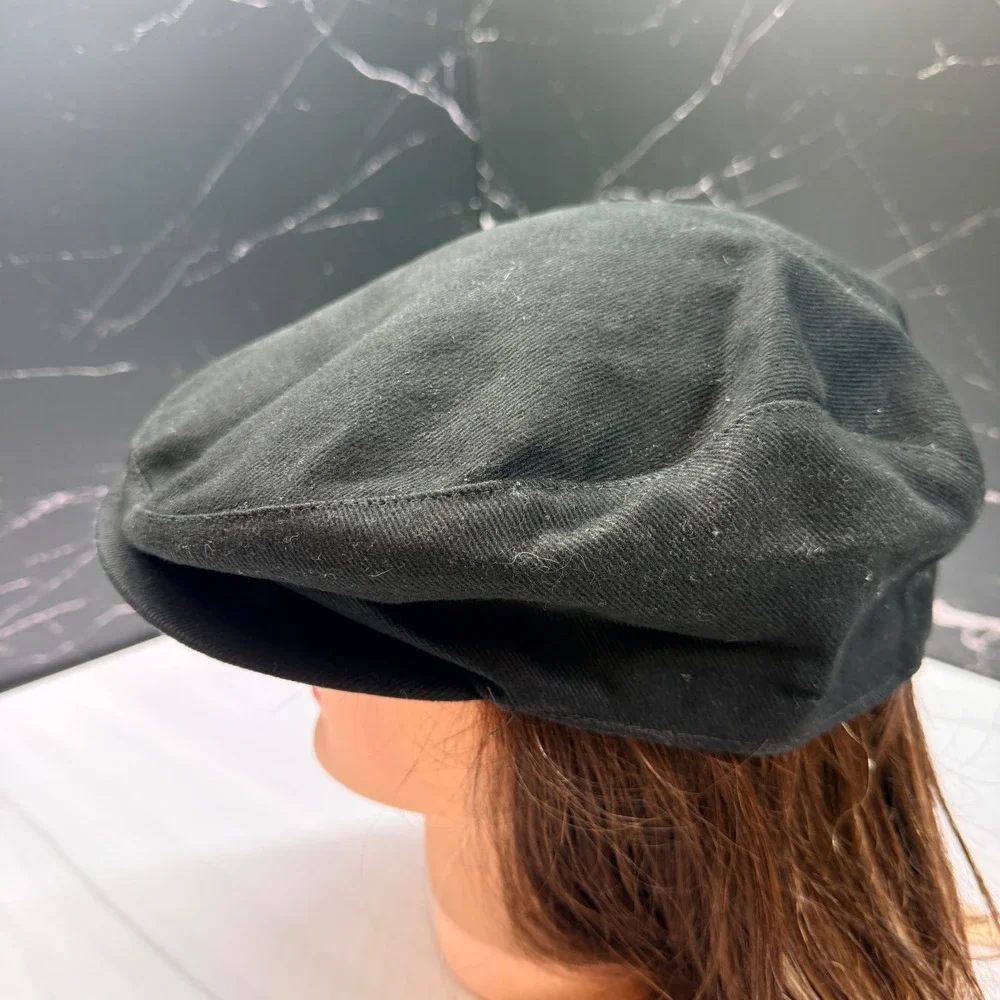 Cabo Wabo Cantina Black Cotton Flat Cap Newsboy Hat Sammy Hagar Nissin Size 58